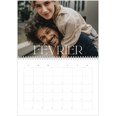 Calendrier photo A4 double (30 x 40 cm) — Plus grand que la vie [Février]