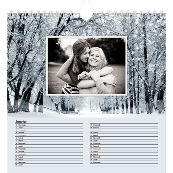 Calendrier photo carré — Saison en immersion