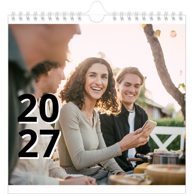 Calendriers annuels carré — Jolie lettre [couverture]