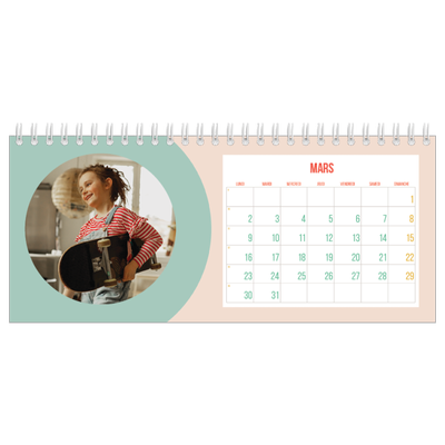Calendrier de bureau — Fun et moderne [Mars]
