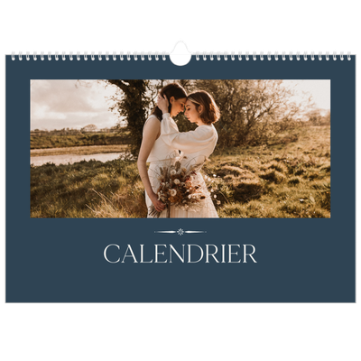 Calendrier photo A3 — Ardoise et sérifs [couverture]