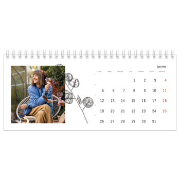 Calendrier de bureau — Herbier