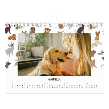 Calendrier photo A5 — Chiot joueur