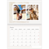Calendrier photo A4 double (30 x 40 cm) — Tons neutres [Janvier]