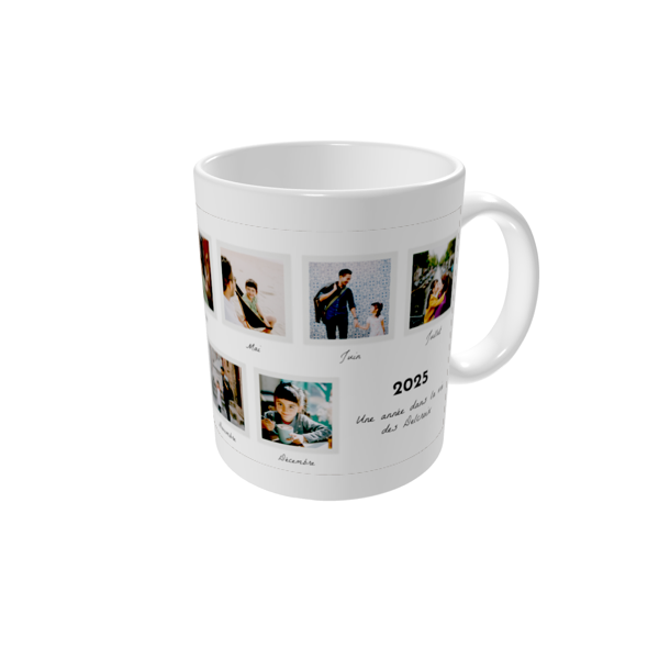Mug personnalisé — Une année en photos