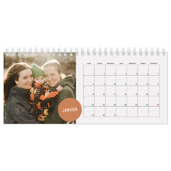 Calendrier de bureau — Gommettes photo