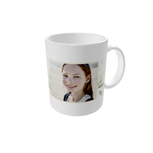 Mug personnalisé — Éclaboussure florale