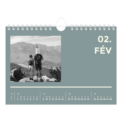 Calendrier photo A5 — Contemporain audacieux [Février]