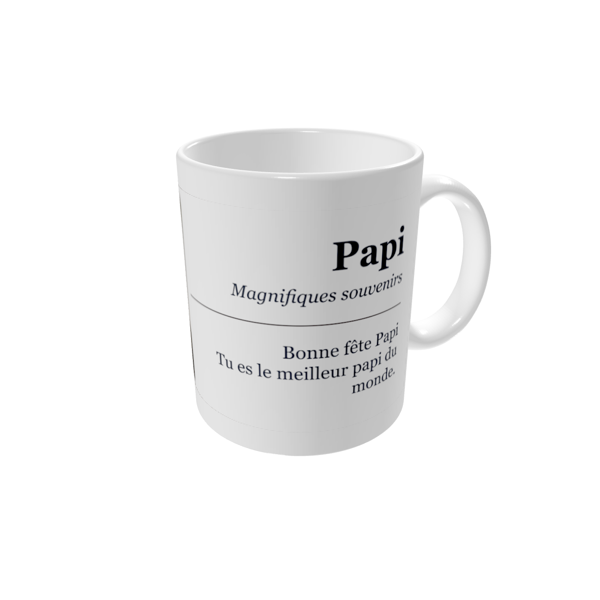 Mug personnalisé — Le journal de Papi