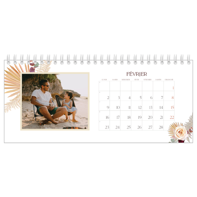 Calendrier de bureau — Bohème [Février]