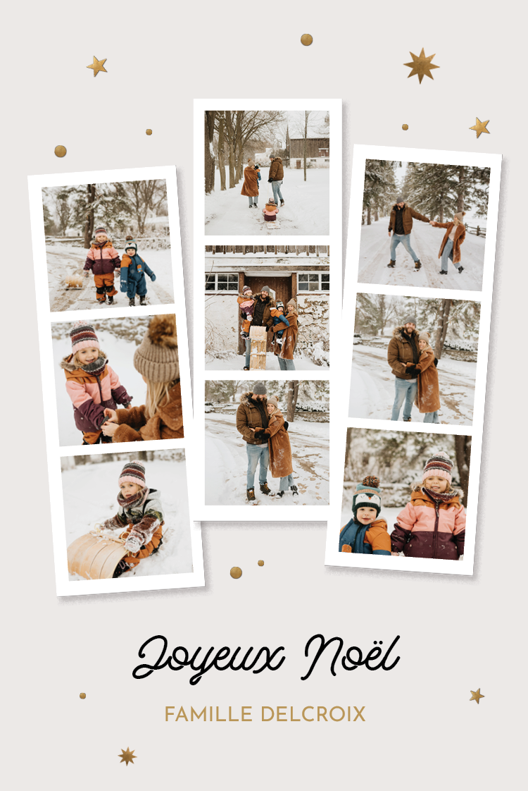 Faire-part & Cartes — Poussière de neiges et d'étoiles