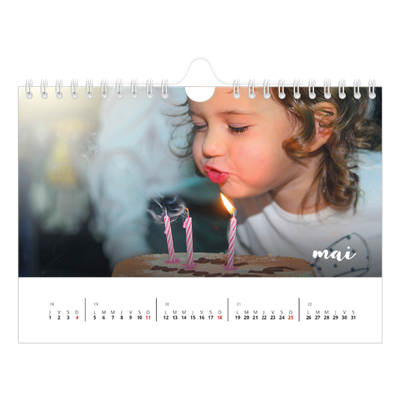 Calendrier photo A5 — Superposition pinceau [couverture]