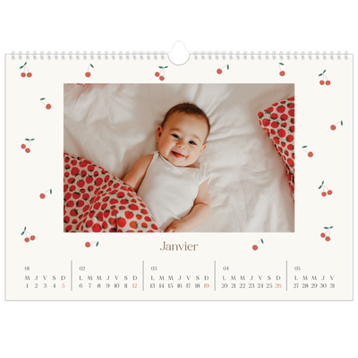Calendrier photo A3 — Cerise sur le bonheur [Janvier]
