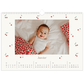 Calendrier photo A3 — Cerise sur le bonheur