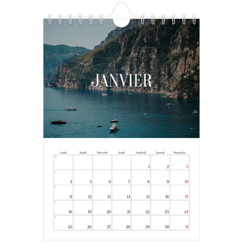Calendrier photo A5 — Évasion sans fin