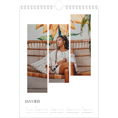 Calendrier photo A4 (20 x 30 cm) — Fragments de voyage [Janvier]