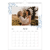 Calendrier photo A4 (20 x 30 cm) — Romance en bleu et blanc [couverture]