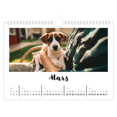 Calendrier photo A4 — Fait Main [Mars]