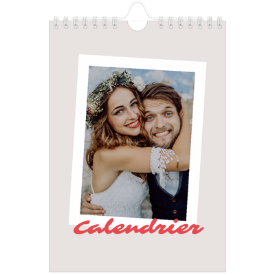 Calendrier photo A5 — Signature carmin [couverture]