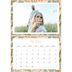 Calendrier photo A4 double (30 x 40 cm) — Papier peint floral [Avril]