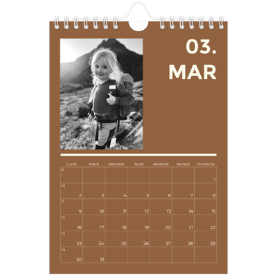 Calendrier photo A5 — Contemporain audacieux [Mars]