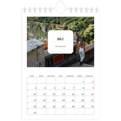 Calendrier photo A5 — Toute l'histoire [Mai]