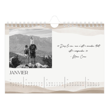 Calendrier photo A5 — Citations inspirantes