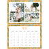 Calendrier photo A4 double (30 x 40 cm) — Papier peint floral [couverture]