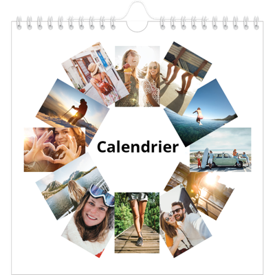 Calendriers annuels carré — Diaporama asymétrique [couverture]