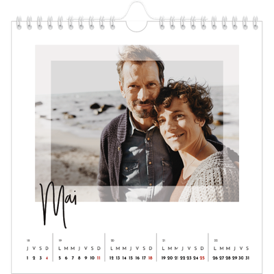 Calendriers annuels carré — Cadre clair [couverture]