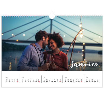 Calendrier photo A3 — Superposition pinceau