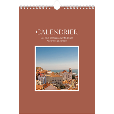Calendrier photo A4 (20 x 30 cm) — Couleurs classiques [couverture]