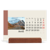 Calendrier de bureau support bois - paysage   — Vues du monde [Avril]
