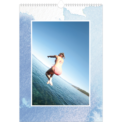 A3 Calendrier annuel — Effet aquarelle [couverture]