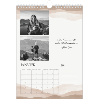 Calendrier photo A4 — Citations inspirantes