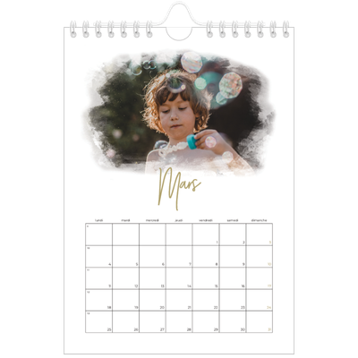 Calendrier photo A5 — Effet photo [Mars]