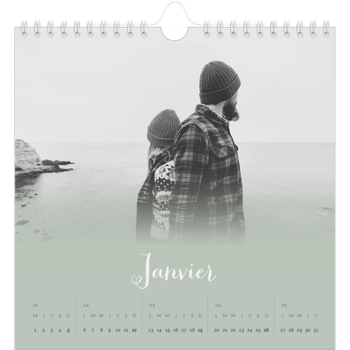 Calendrier photo carré — Fondu argile