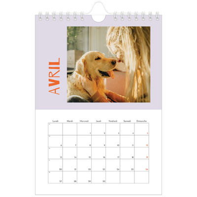 Calendrier photo A5 — Tout en couleurs [Avril]