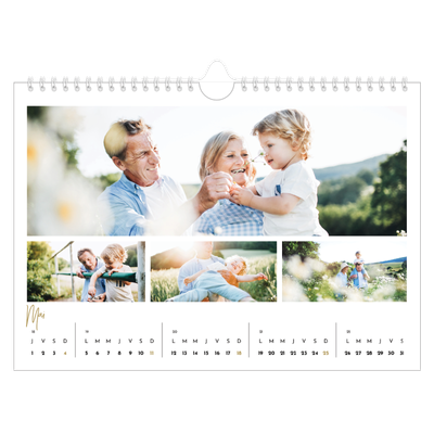 Calendrier photo A4 — Manuscrit [couverture]