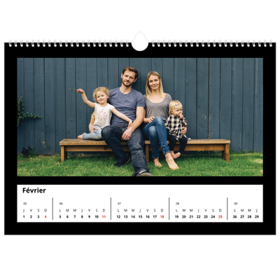 Calendrier photo A3 — Bodures noires [Février]