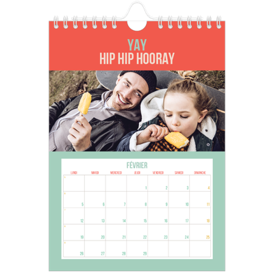 Calendrier photo A5 — Fun et moderne [Février]