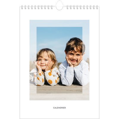 Calendrier photo A4 (20 x 30 cm) — Cadre clair [couverture]