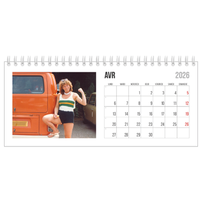 Calendrier de bureau — Texte abrégé [Avril]