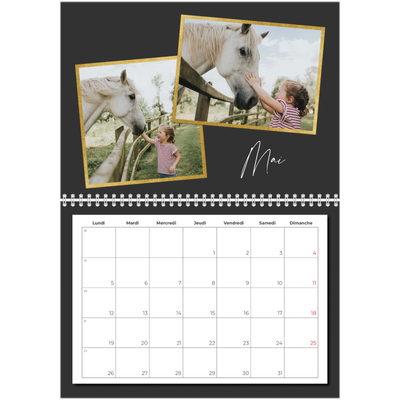 Calendrier photo A4 double (30 x 40 cm) — Tellement de souvenirs [couverture]