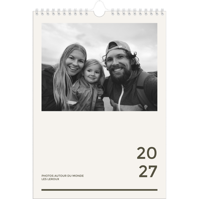 Calendrier photo A4 (20 x 30 cm) — Contemporain audacieux [couverture]