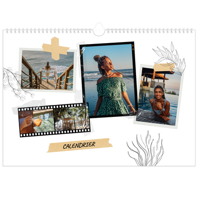 Calendrier photo A3 — Esprit scrapbook [couverture]