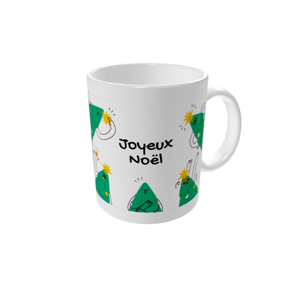 Mug personnalisé — Joyeux sapins de Noël