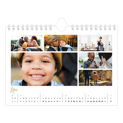Calendrier photo A5 — Manuscrit [Mars]