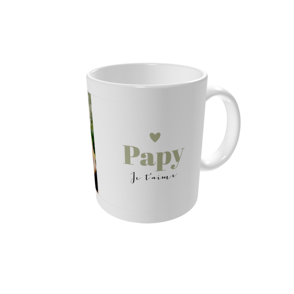 Mug personnalisé — Jolie calligraphie pour Papi