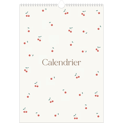 A3 Calendrier annuel — Cerise sur le bonheur [couverture]